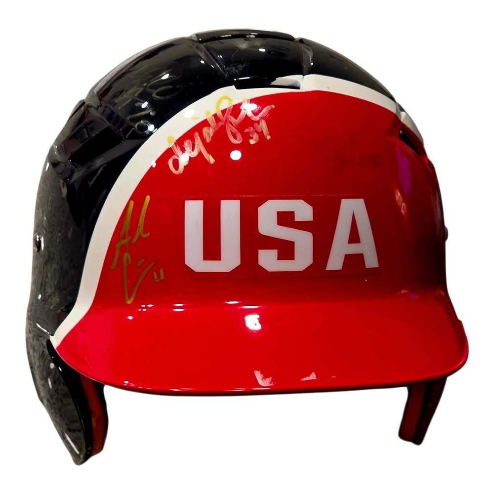 Team USA Softball Signed Full Size Schutt Batting Helmet Olympic Autograph